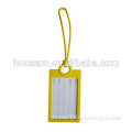 Durable silicone luggage tag with rewritable card/silicone luggage tag strap for travel